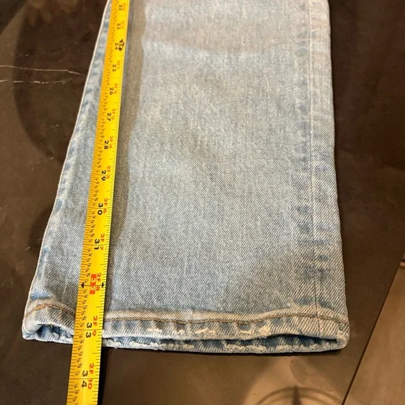 Madewell Men's 1991 Straight Jeans in Light Wash Blue Size 30x34 Casual,Preppy - Picture 13 of 13